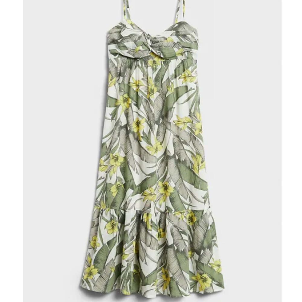 Front Knot Midi Dress